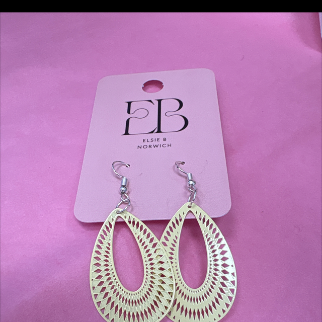 Lemon filigree drop earrings 