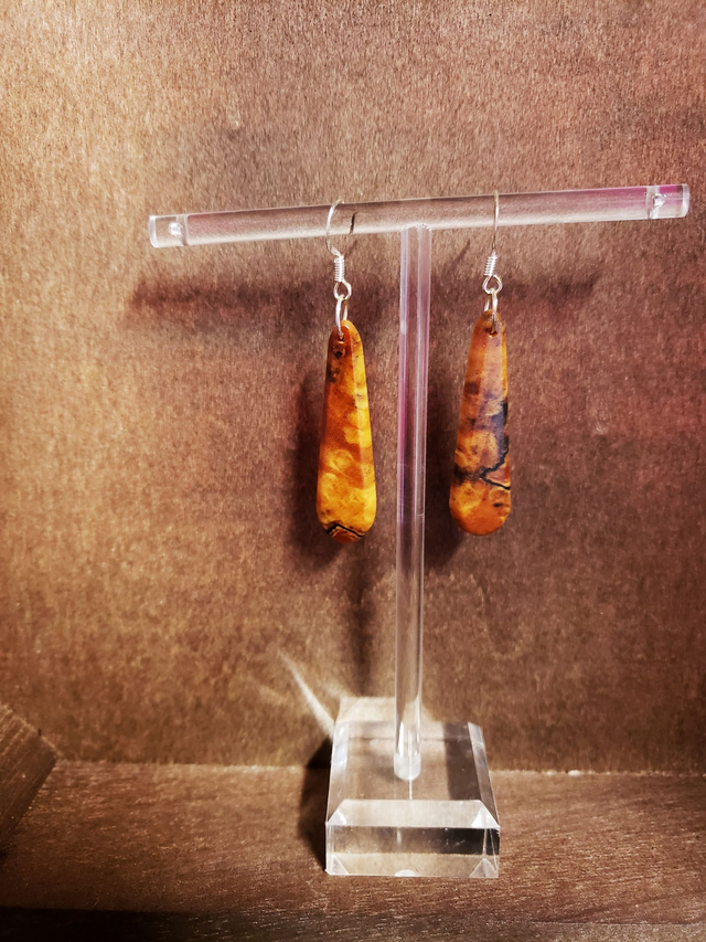 Ohrringe Birke gestockt 3