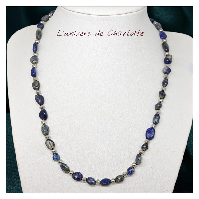 Collier "Lapis lazuli" C-003
