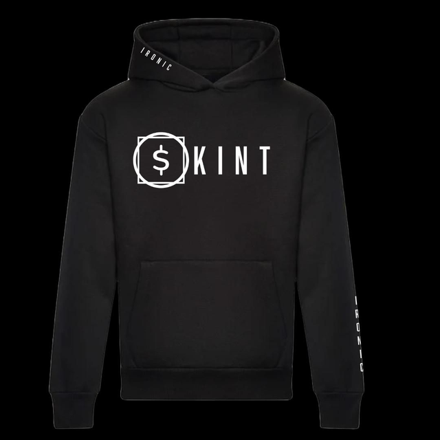 Skint Ironic Hoodie [Black]