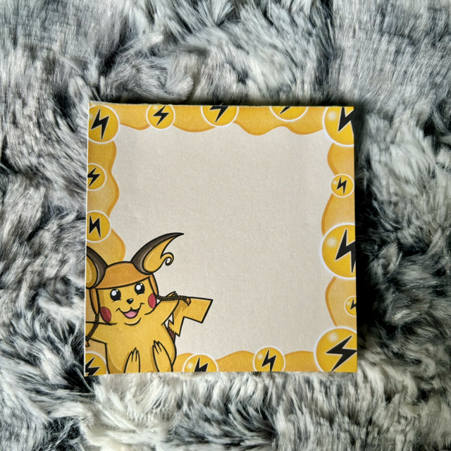 Pikachu Square Notepad