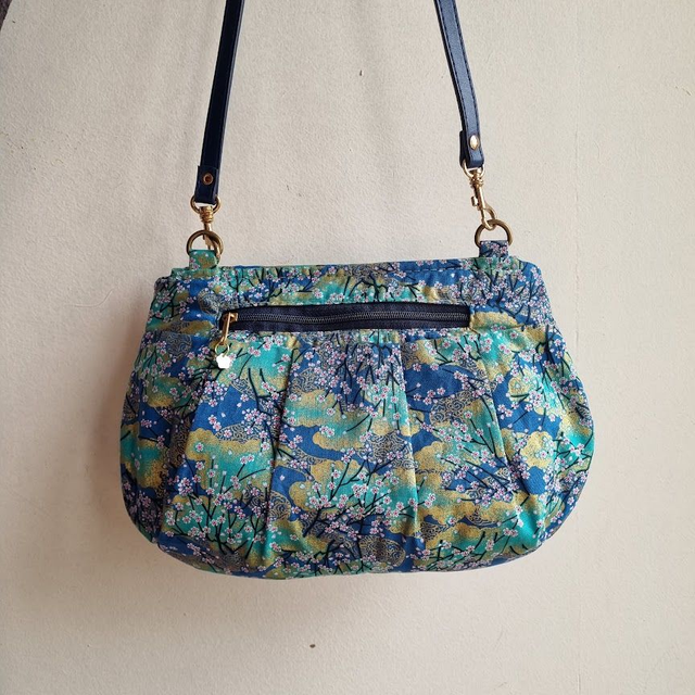 Sac forme pochette "Akina" turquoise