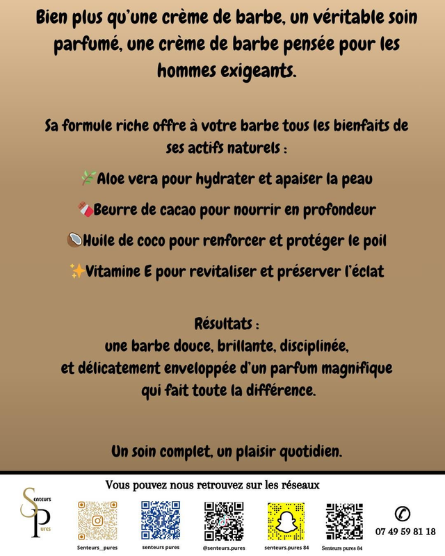 Crème de barbe Ébène