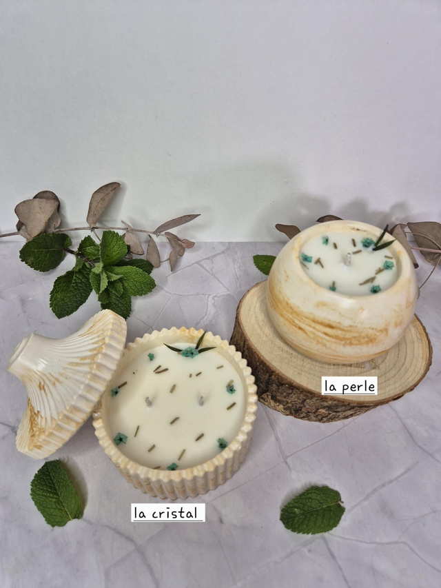 Les bougies menthe &amp; Eucalyptus 