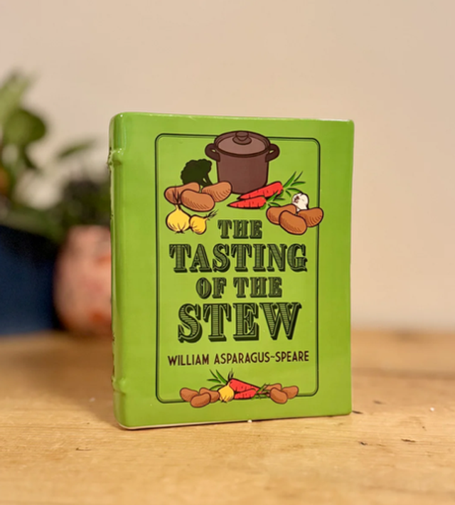 Tasting Stew Book Vase