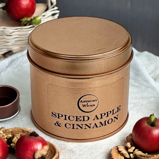 Spiced Apple & Cinnamon Soy Wax Candle ~ 165g