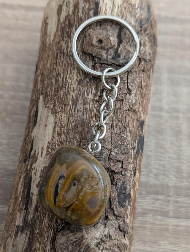 Oeil de tigre porte-clé 