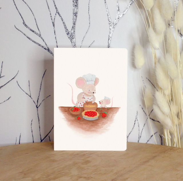 Carte postale "Berry cooking"