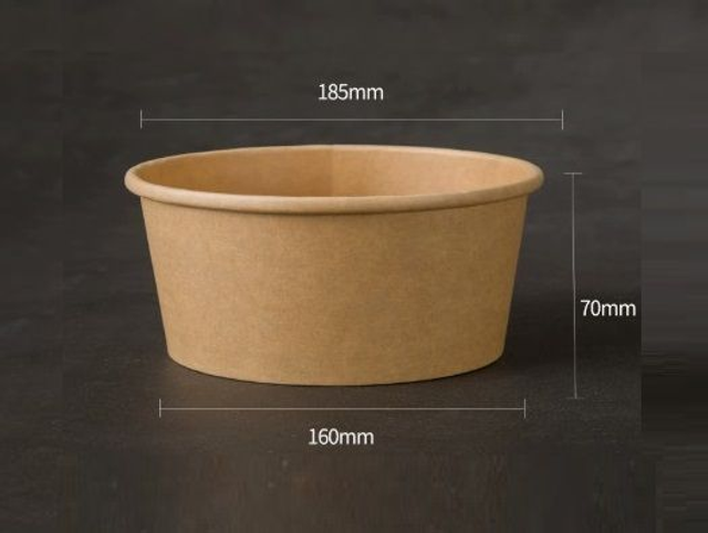 1500ml Premium Kraft Paper Bowls – Sustainable &amp; Extra Large (BTC040)