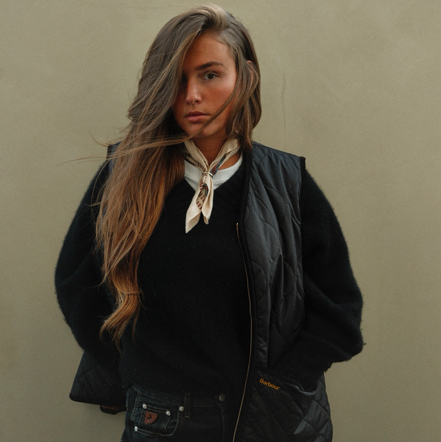 Barbour Klara Liner Black Camel