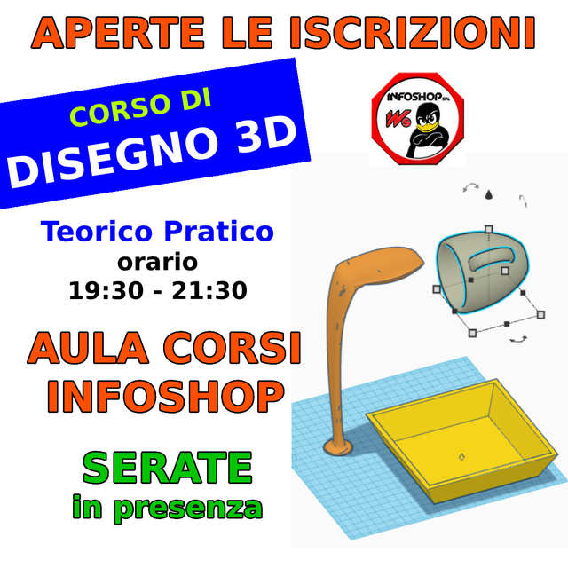 Corso di Disegno 3D -  Progettazione e stampa