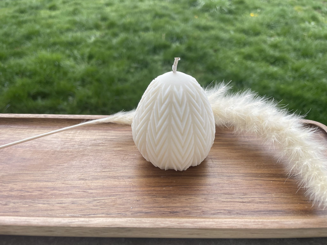 Bougie moulée - Œuf n°2