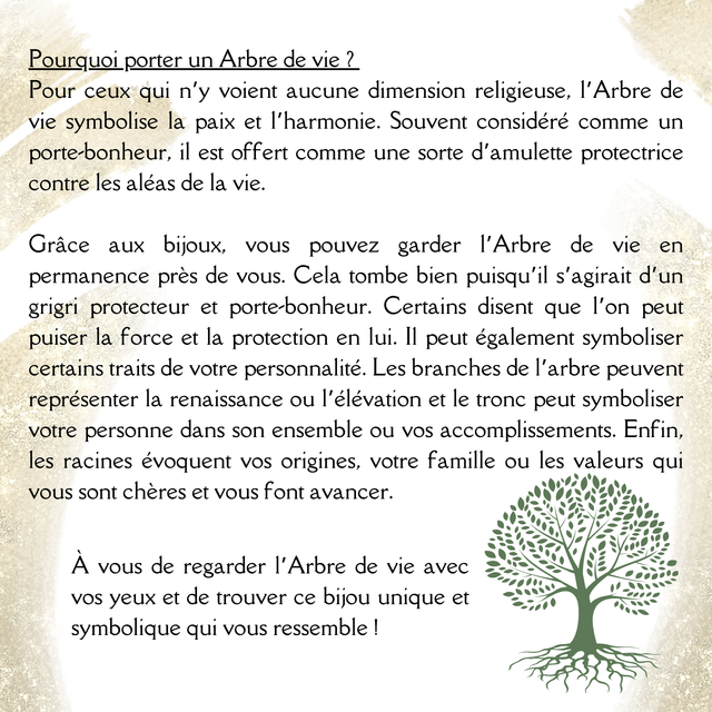 Pendentif Arbre de vie Tourmaline