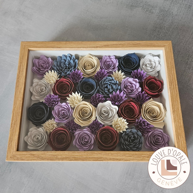 Cadre fleuri - Retro lavish romance