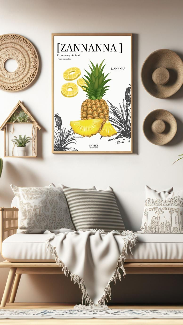 ANANAS Affiche décorative