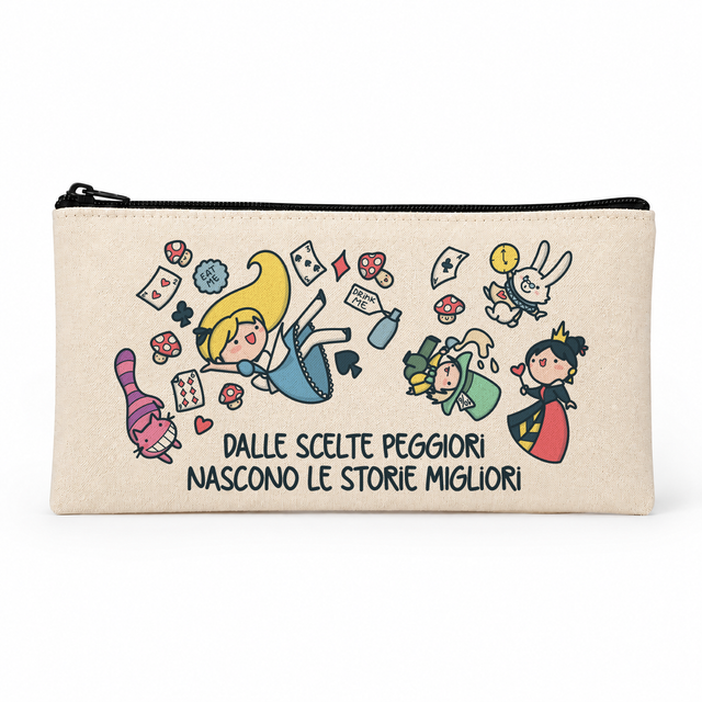 Astuccio portatutto Alice nel paese delle meraviglie