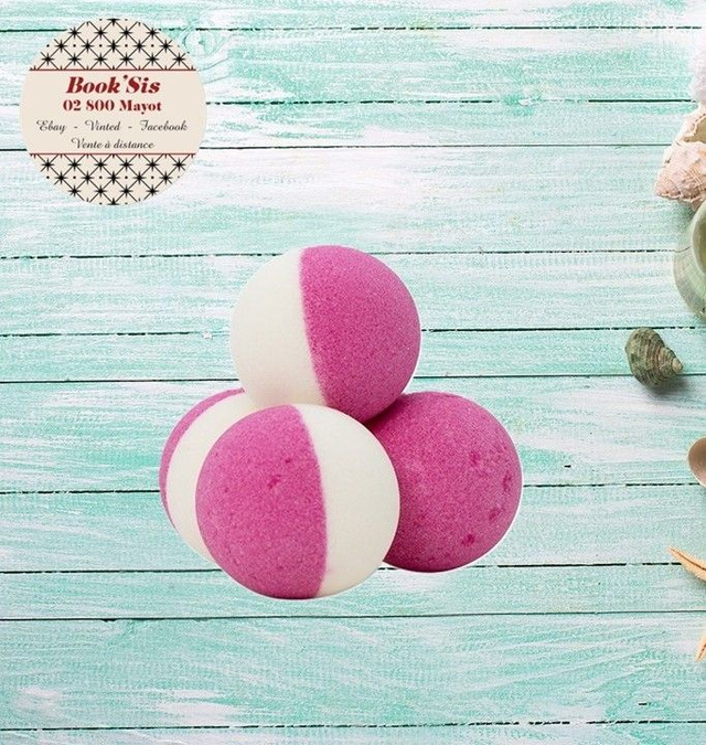 Bombe de bain 125 gr " Yaourt à la framboise "