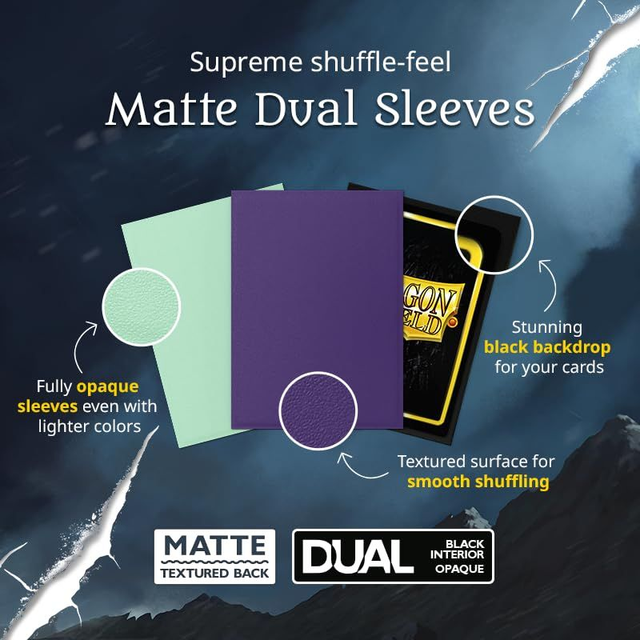 DRAGON SHIELD - Standard Size - 100 Matte Dual Sleeves