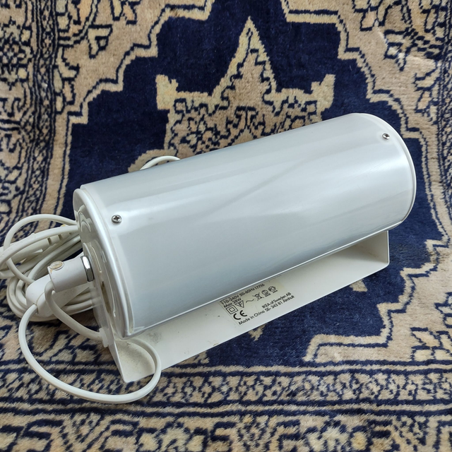 IKEA | 'Smyg' Wandlamp Sfeerlamp Nachtlamp Wit Type V1013 (lengte 19 | breedte 8 | diepte 11 cm) E14 lamp wit Netsnoer/schakelaar | Vintage