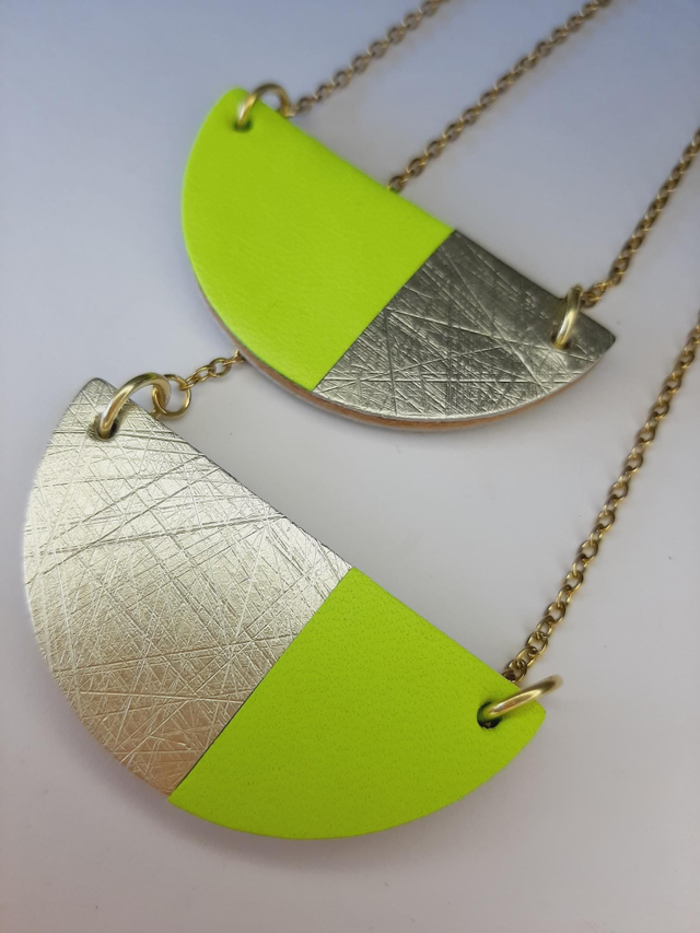 Colourblock pendant - YELLOW