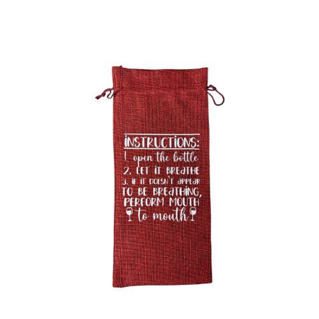 Eco-Friendly Jute Wine Gift Bag – Burlap Bottle Carrier