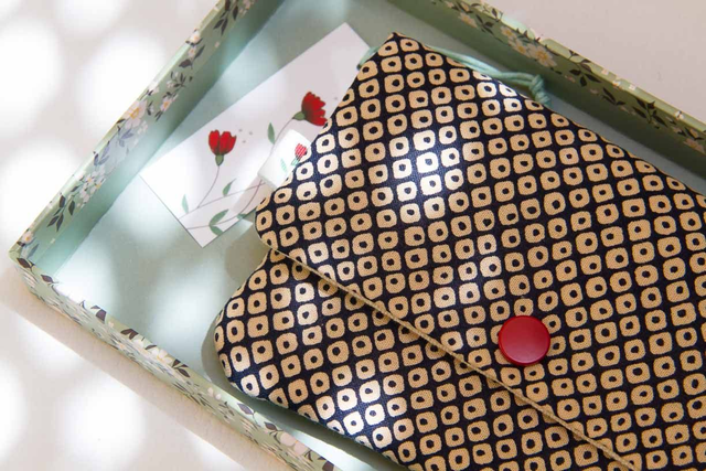 Monedero grande Polka Dots Black