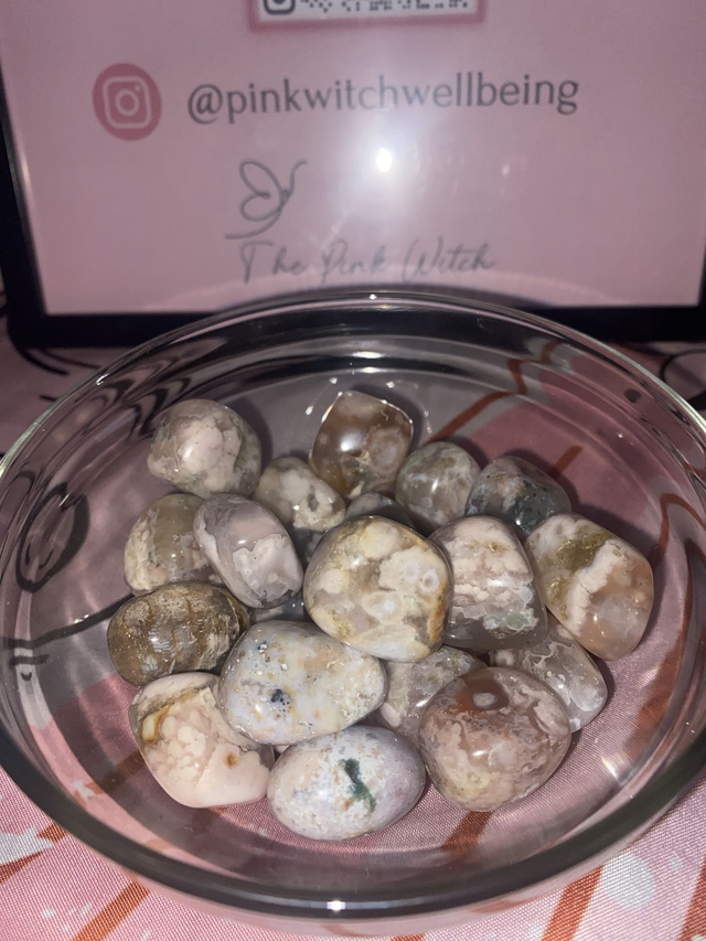 Flower Agate Tumbles 