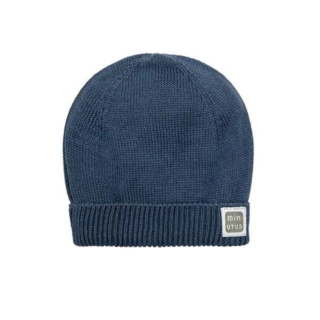 Blaue Trikot-Babymütze 100% Baumwolle