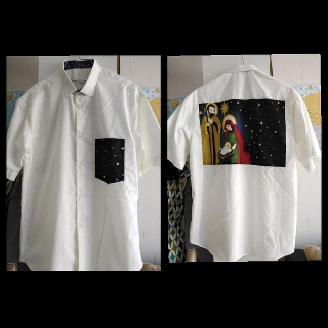 Chemise avec motif religieux - La Vierge Marie