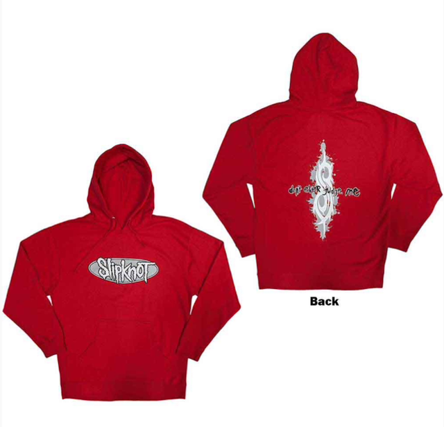 SLIPKNOT UNISEX PULLOVER HOODIE: DON'T EVER JUDGE ME (BACK PRINT)