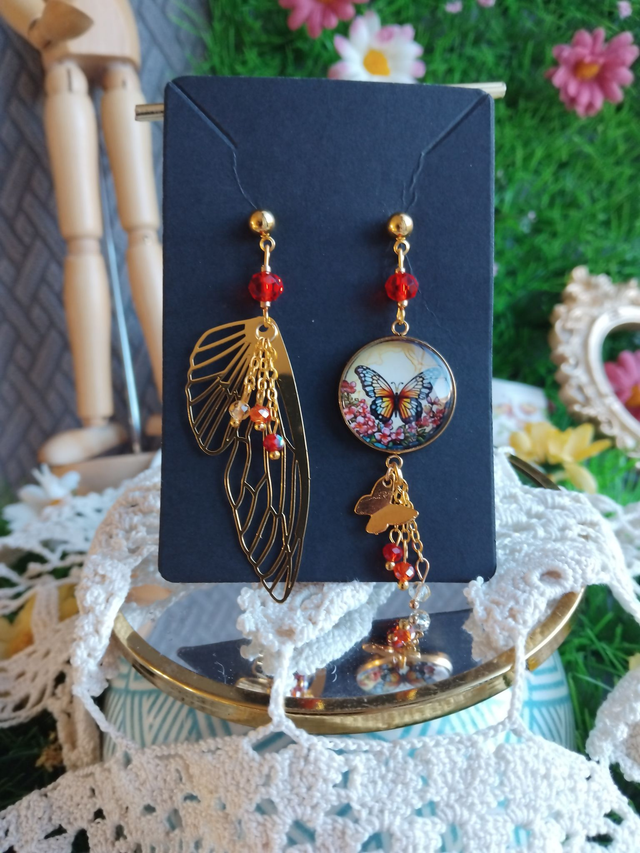 boucles d'oreilles papillon