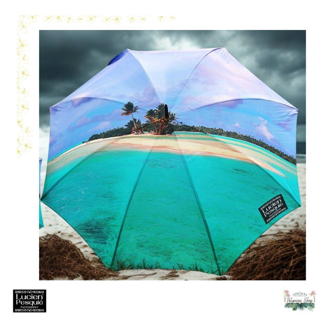 Parapluie taille golf "Motu à Fakarava"