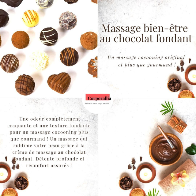 Massage au chocolat fondant