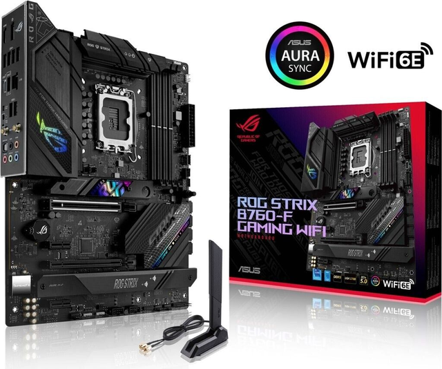 02.2.0079 – Scheda Madre ASUS ROG Strix B760‑F Gaming WiFi DDR5 – ATX gaming enthusiast con WiFi per Intel 12ª/13ª/14ª Gen