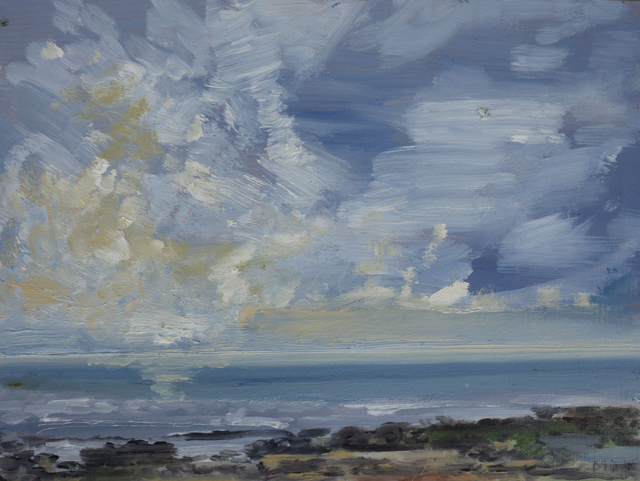 C- Quiet waves of Charmouth Beach