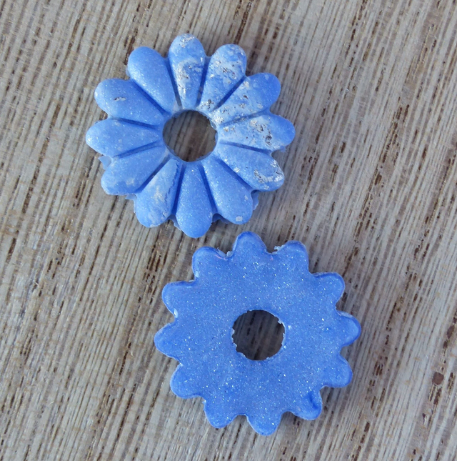 Paires de pampilles réversibles "Marguerite"