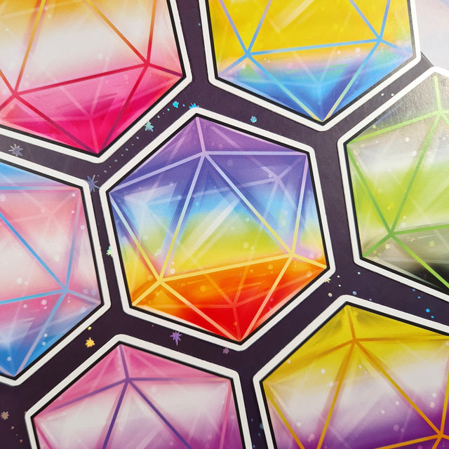LGBTQ+ D20 Stickers