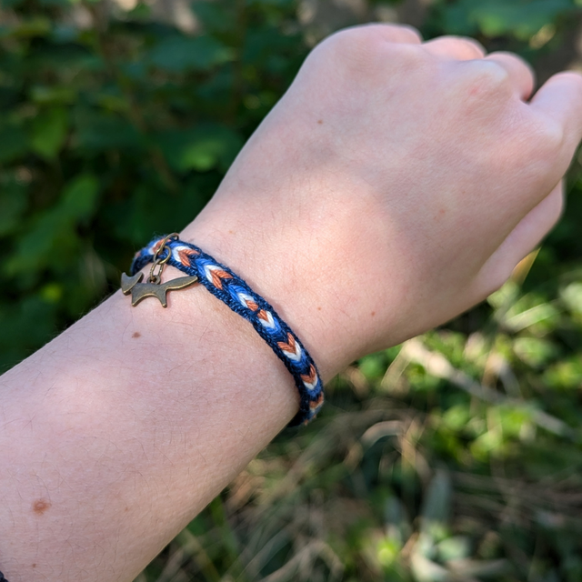 Bracelet &quot;Un renard sous la lune&quot;