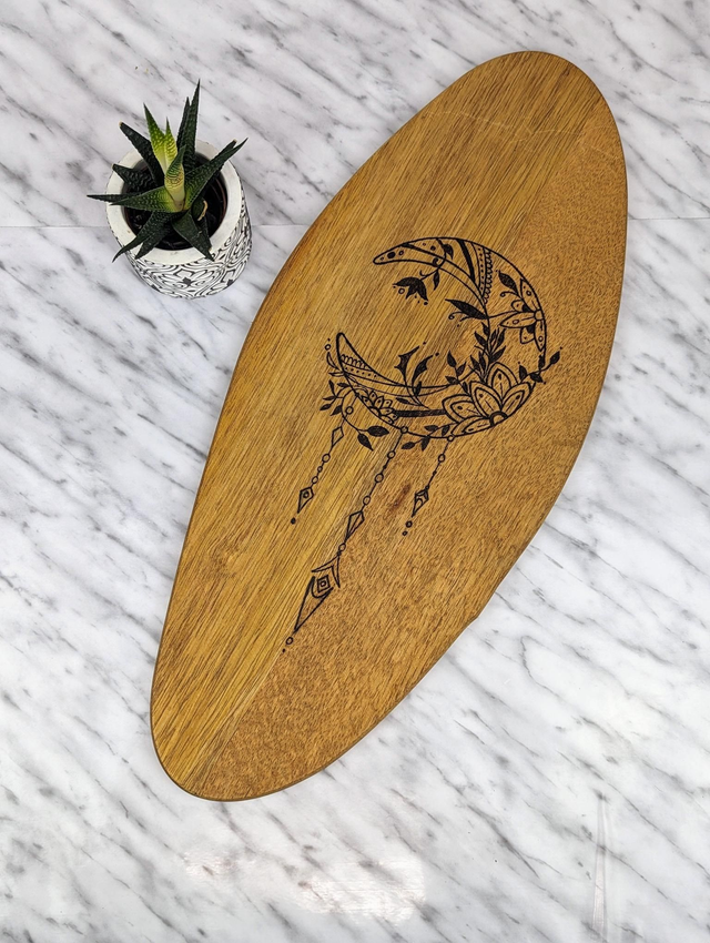 Acacia Pebble &#039;MANDALA MOON&#039; (L)