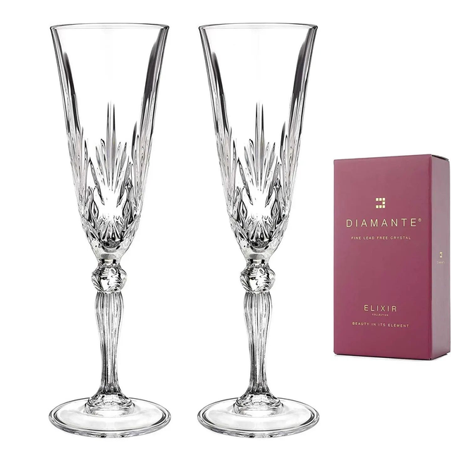 Two Chatsworth Champagne and Prosecco Glasses