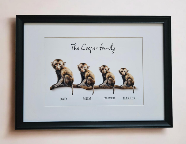 Family Monkey Print 🐒✨