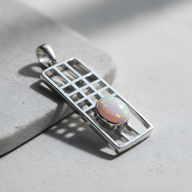 Charles Rennie Mackintosh-Inspired Memorial Necklace