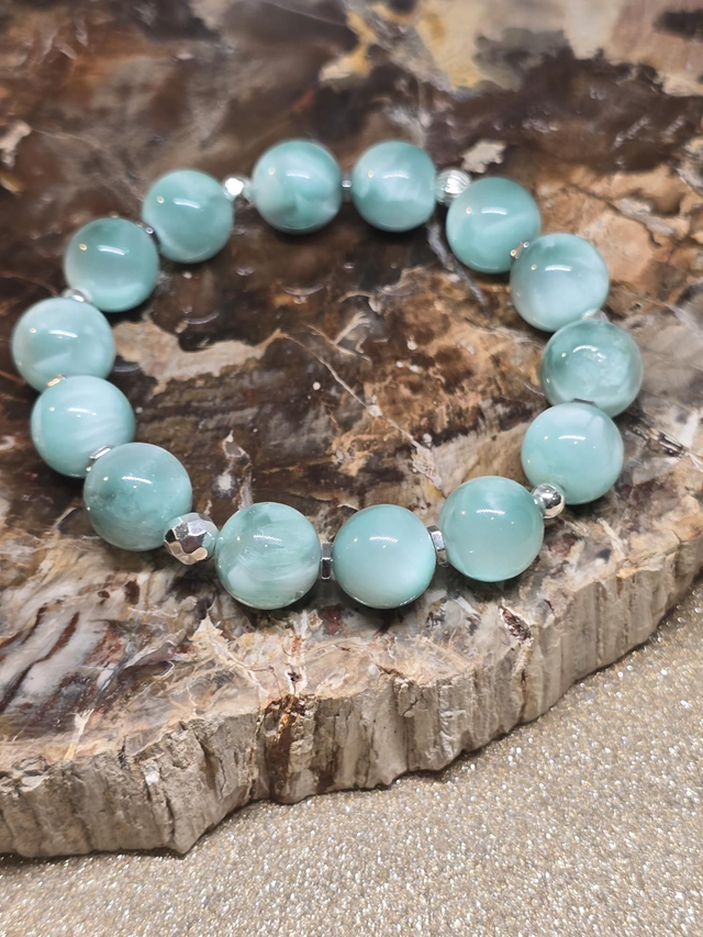 Bracelet Garniérite XL en 1,2 cm