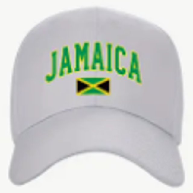 Casquette Drapeau Jamaicain - Inscription Jamaica - Blache - Confortable et Ajustable