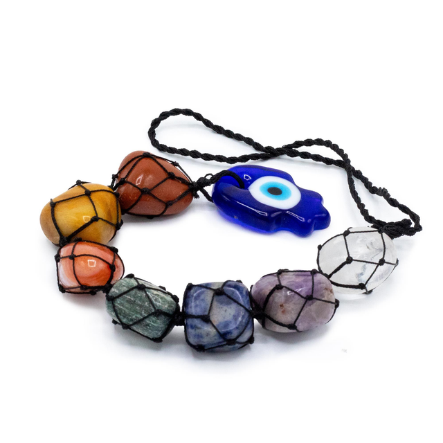 Hanging Chakra Stone Pendants