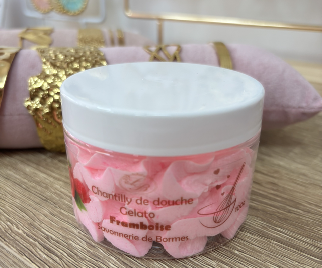 Chantilly de douche framboise 