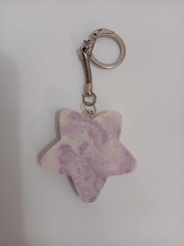 porte clef étoile en jesmonite 