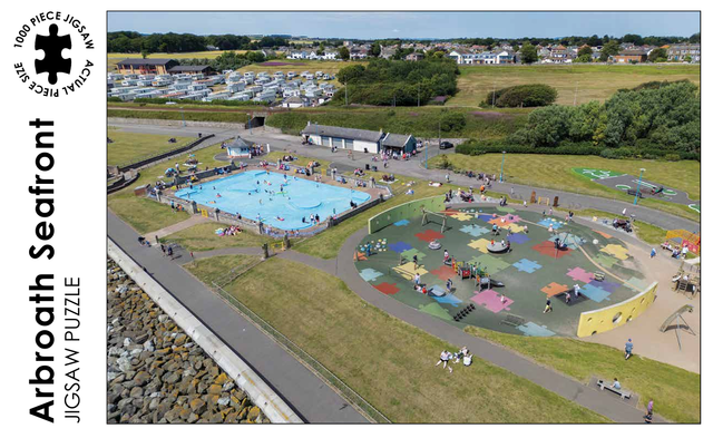 Arbroath Seafront. 1000 piece jigsaw puzzle