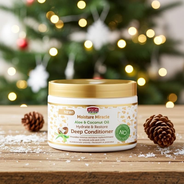 African Pride Moisture Miracle Aloe &amp; Coconut Oil Deep Conditioner – 12oz 