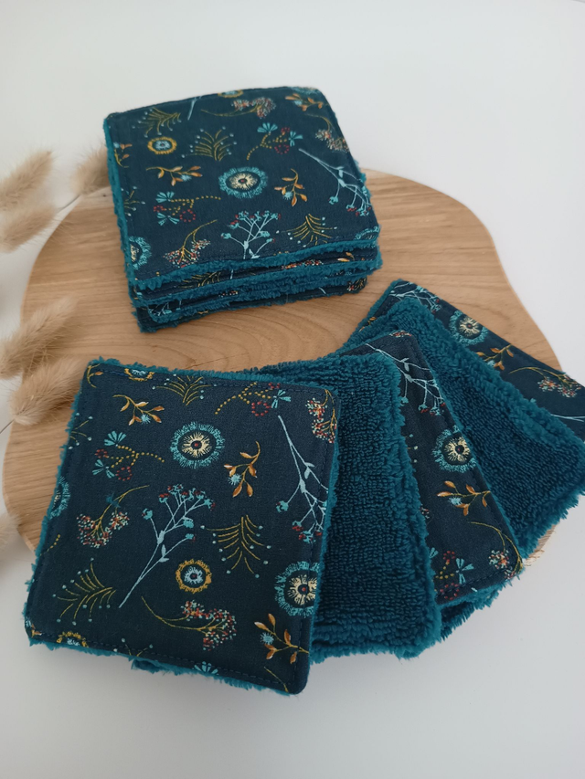 Pack de 5 cotons lavables démaquillants